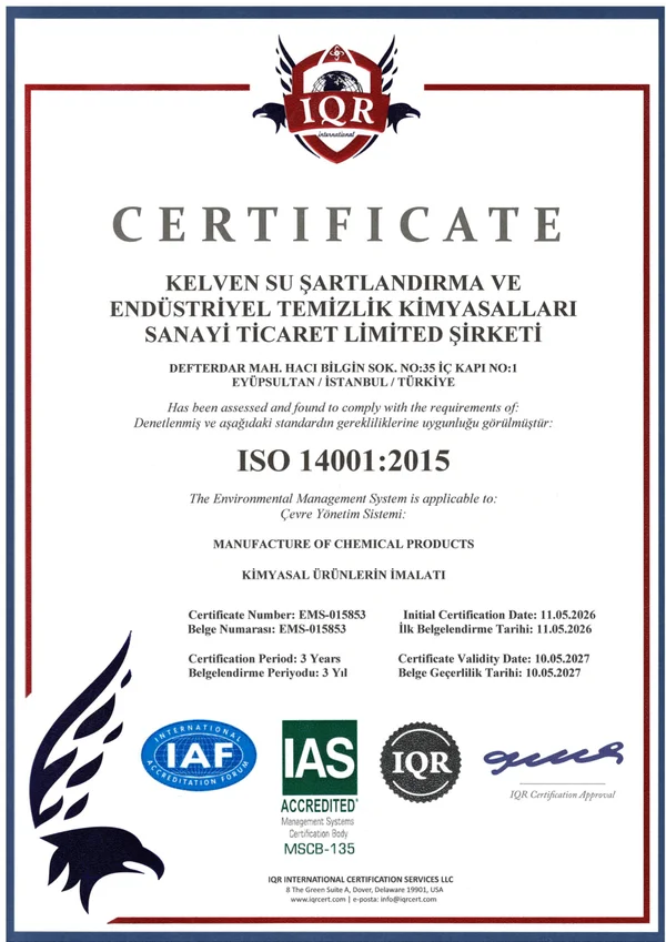 ISO 14001:2015 – Çevre Yönetim Sistemi
